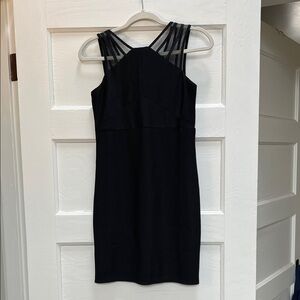 Elegant Black Strappy Kids Formal Dress